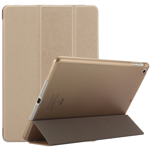 For iPad 9.7 (2018) & iPad 9.7 inch (2017) & iPad Air Silk Texture Horizontal Flip Leather Case with Three-folding Holder(Gold)
For iPad 9.7 (2018) & iPad 9.7 inch (2017) & iPad Air Silk Texture Horizontal Flip Leather Case with Three-folding Holder(Gold)