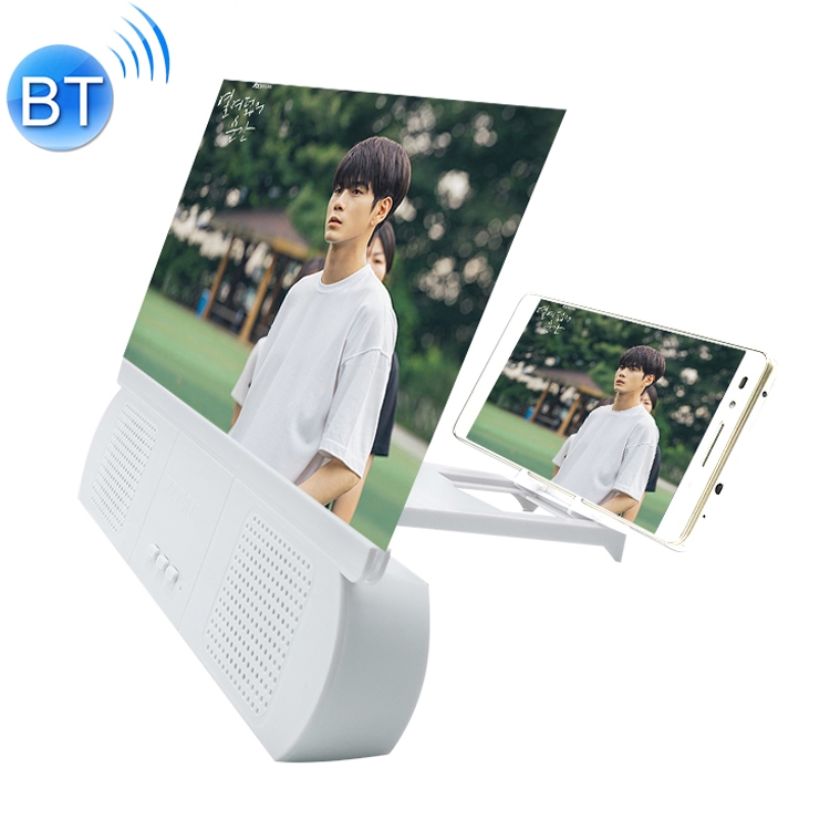 F9 10 inch Universal Chargeable Mobile Phone Screen Amplifier HD Video Amplifier with Silicone Suction Cup Stand & Bluetooth Speaker(White)
F9 10 inch Universal Chargeable Mobile Phone Screen Amplifier HD Video Amplifier with Silicone Suction Cup Stand & Bluetooth Speaker(White)