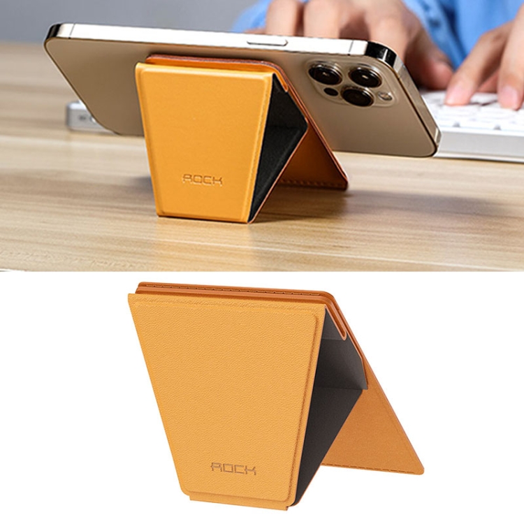 ROCK RPH0968 PU Leather Magnetic Magic Card-Holder Stand for iPhone 12 Series (Yellow)
ROCK RPH0968 PU Leather Magnetic Magic Card-Holder Stand for iPhone 12 Series (Yellow)