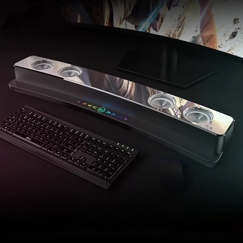 SOAIY SH39 Standard Edition Colorful Spectrum Lighting Effect + Bluetooth 5.0 + Dual Speakers and Dual Vibration Film Desktop Home Gaming Bluetooth Speaker(Black)
SOAIY SH39 Standard Edition Colorful Spectrum Lighting Effect + Bluetooth 5.0 + Dual Speakers and Dual Vibration Film Desktop Home Gaming Bluetooth Speaker(Black)