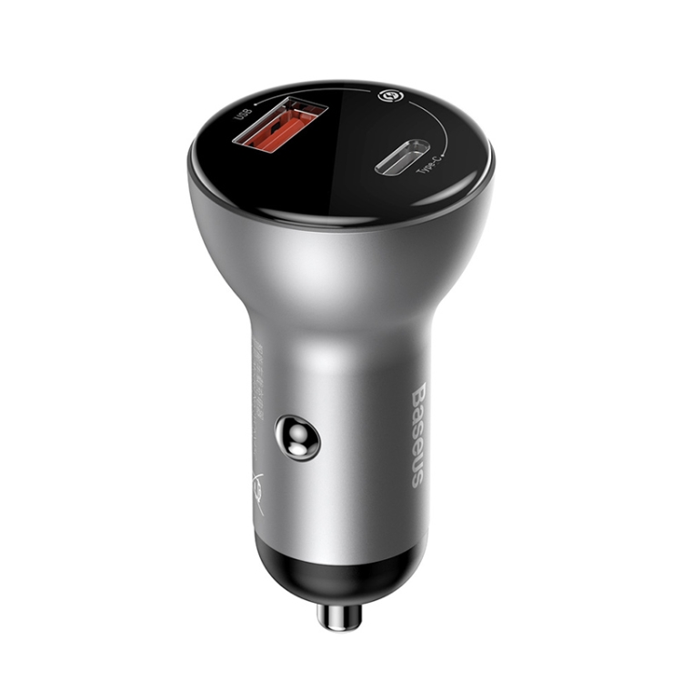 Baseus 45W Digital Display PPS Dual Quick Charger Type-C / USB-C + USB Car Charger(Silver)
Baseus 45W Digital Display PPS Dual Quick Charger Type-C / USB-C + USB Car Charger(Silver)