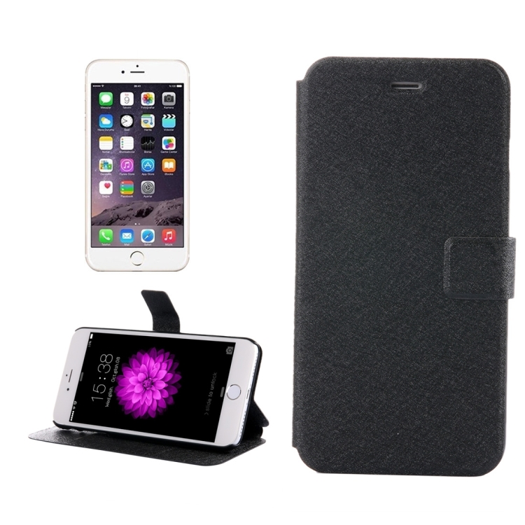For iPhone 8 & 7 Silk Texture Horizontal Flip Leather Case with Magnetic Buckle & Holder & Card Slots(Black)
For iPhone 8 & 7 Silk Texture Horizontal Flip Leather Case with Magnetic Buckle & Holder & Card Slots(Black)
