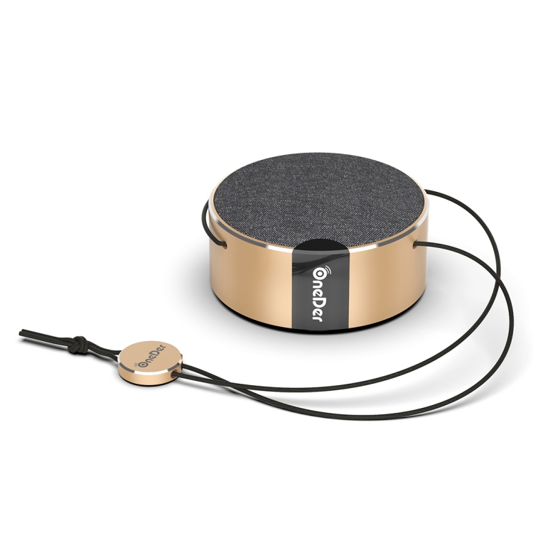 Oneder V12 Mini Wireless Bluetooth Speaker with Lanyard, Support Hands-free(Gold) 
Oneder V12 Mini Wireless Bluetooth Speaker with Lanyard, Support Hands-free(Gold)
