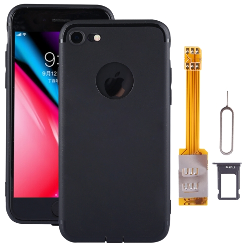 For iPhone 8 Dual SIM Cards Adapter Kit with Soft Protective Case(Black)
For iPhone 8 Dual SIM Cards Adapter Kit with Soft Protective Case(Black)