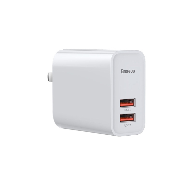 Baseus Speedy Series 30W QC Dual USB Quick Charging Travel Charger Power Adapter(White)
Baseus Speedy Series 30W QC Dual USB Quick Charging Travel Charger Power Adapter(White)
