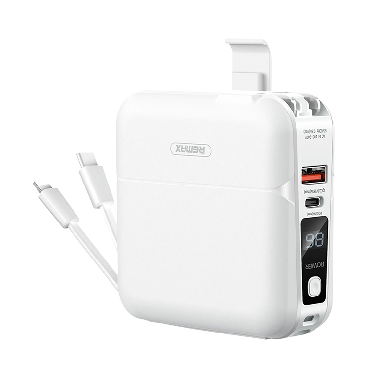 REMAX RPP-20 Unbounded Four-in-One Multifunctional Mobile Power Bank Charger, USB + 2 Type-C + 8 Pin, CN Plug(White)
REMAX RPP-20 Unbounded Four-in-One Multifunctional Mobile Power Bank Charger, USB + 2 Type-C + 8 Pin, CN Plug(White)