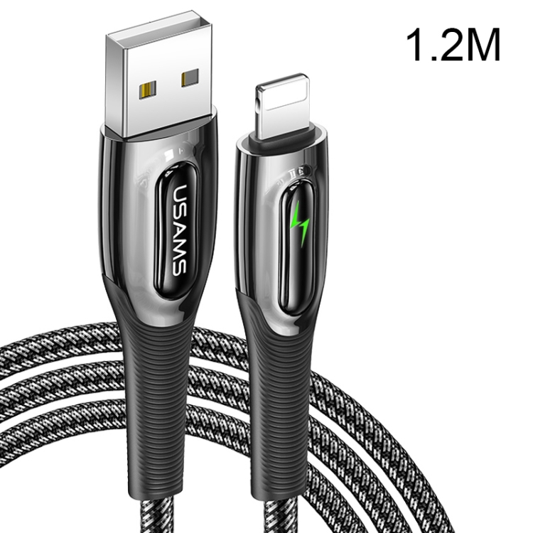 USAMS US-SJ469 Raydan Series 8 Pin Smart Power-off Charging Data Cable, Length: 1.2m (Black)
USAMS US-SJ469 Raydan Series 8 Pin Smart Power-off Charging Data Cable, Length: 1.2m (Black)