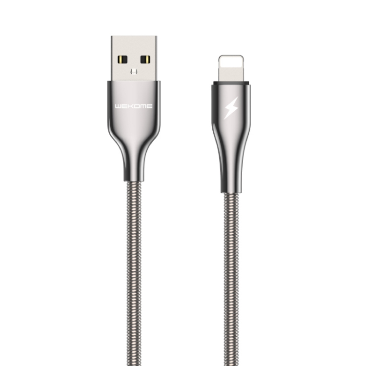 WK WDC-114i 1m 3A King Kong Pro Series USB to 8 Pin Data Sync Charging Cable (Silver)
WK WDC-114i 1m 3A King Kong Pro Series USB to 8 Pin Data Sync Charging Cable (Silver)