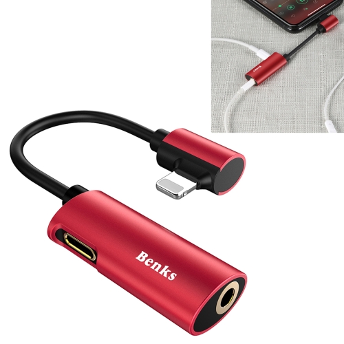 Benks U40 8 Pin Female + 3.5mm Jack Female to 8 Pin Male Listening & Charging Adapter, For iPhone 6 & 6s / 6s Plus & 6 Plus(Red)
Benks U40 8 Pin Female + 3.5mm Jack Female to 8 Pin Male Listening & Charging Adapter, For iPhone 6 & 6s / 6s Plus & 6 Plus(Red)