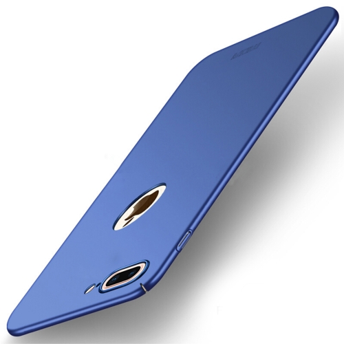 

MOFI for iPhone 8 Plus Frosted PC Ultra-thin Edge Fully Wrapped Up Protective Case Back Cover (Blue)