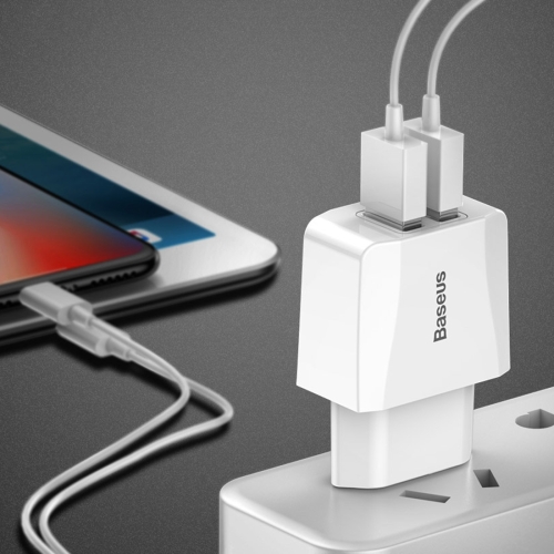 Baseus 2.1A Output 2 USB Mini Travel Charger, EU Plug, For iPad , iPhone, Galaxy, Huawei, Xiaomi, LG, HTC and Other Smart Phones, Rechargeable Devices
Baseus 2.1A Output 2 USB Mini Travel Charger, EU Plug, For iPad , iPhone, Galaxy, Huawei, Xiaomi, LG, HTC and Other Smart Phones, Rechargeable Devices