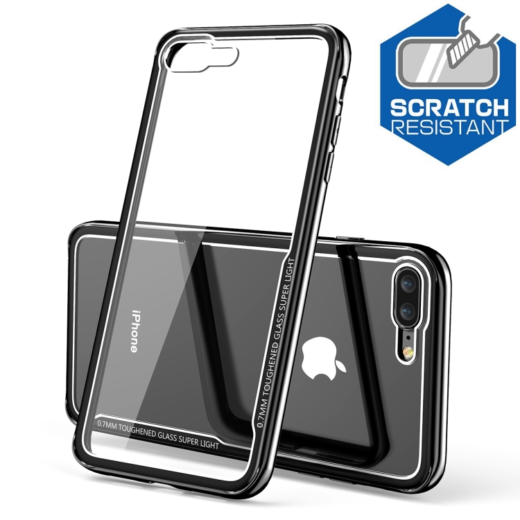 Electroplated Frame Toughened Glass Case for iPhone 8 Plus / 7 Plus (Black)
Electroplated Frame Toughened Glass Case for iPhone 8 Plus / 7 Plus (Black)