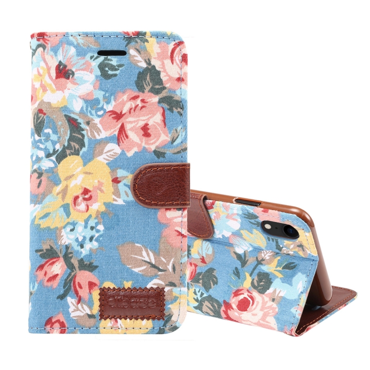 Dibase Flower Pattern Horizontal Flip PU Leather Case for iPhone XR, with Holder & Card Slot(Blue)
Dibase Flower Pattern Horizontal Flip PU Leather Case for iPhone XR, with Holder & Card Slot(Blue)