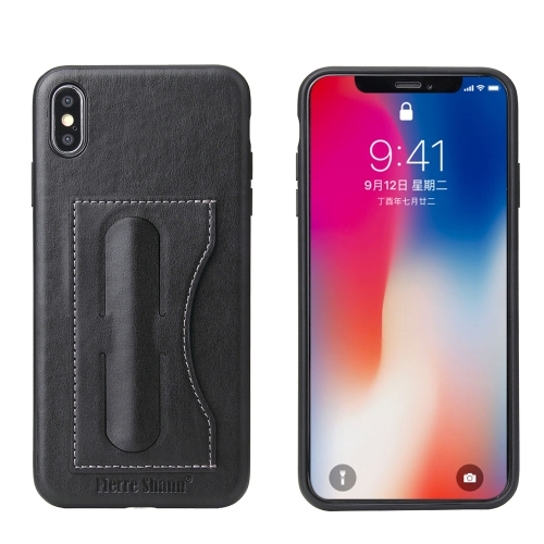 Fierre Shann Full Coverage Protective Leather Case for iPhone XS Max, with Holder & Card Slot (Black)
Fierre Shann Full Coverage Protective Leather Case for iPhone XS Max, with Holder & Card Slot (Black)