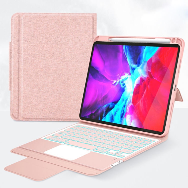 CM-102D Fabric TPU Ultra-thin Integrated Bluetooth Keyboard Leather Case with Pen Slot & Touchpad & 7-color Backlight for iPad 10.2 inch 2019 (Rose Gold)
CM-102D Fabric TPU Ultra-thin Integrated Bluetooth Keyboard Leather Case with Pen Slot & Touchpad & 7-color Backlight for iPad 10.2 inch 2019 (Rose Gold)