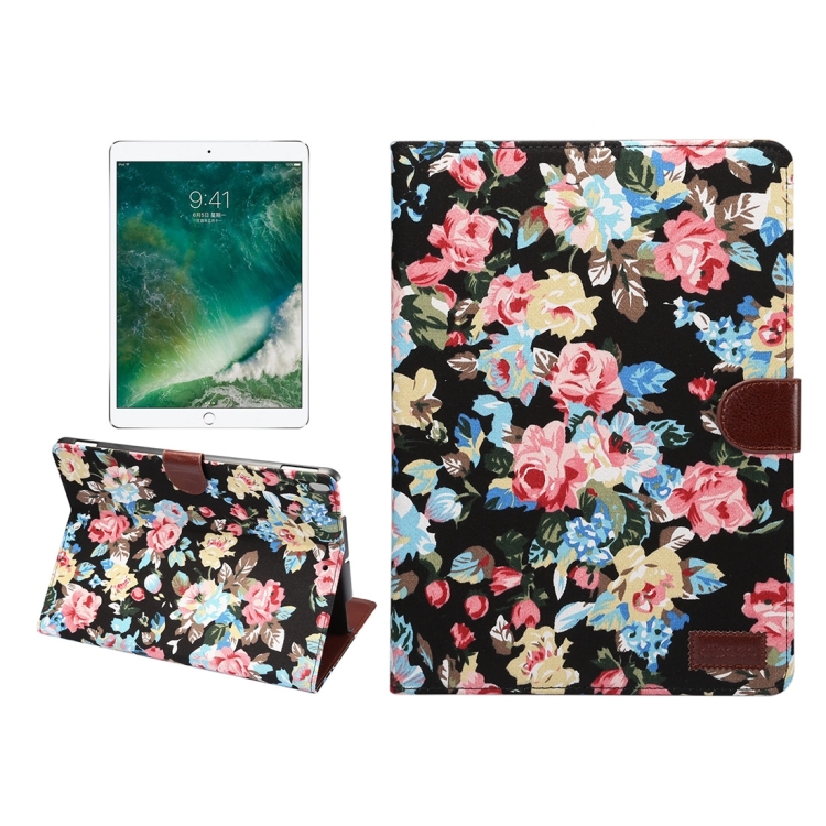 For iPad Pro 10.5 inch Flower Pattern Cloth Surface Horizontal Flip Leather Protective Case with Holder & Card Slots & Wallet & Sleep(Black)
For iPad Pro 10.5 inch Flower Pattern Cloth Surface Horizontal Flip Leather Protective Case with Holder & Card Slots & Wallet & Sleep(Black)
