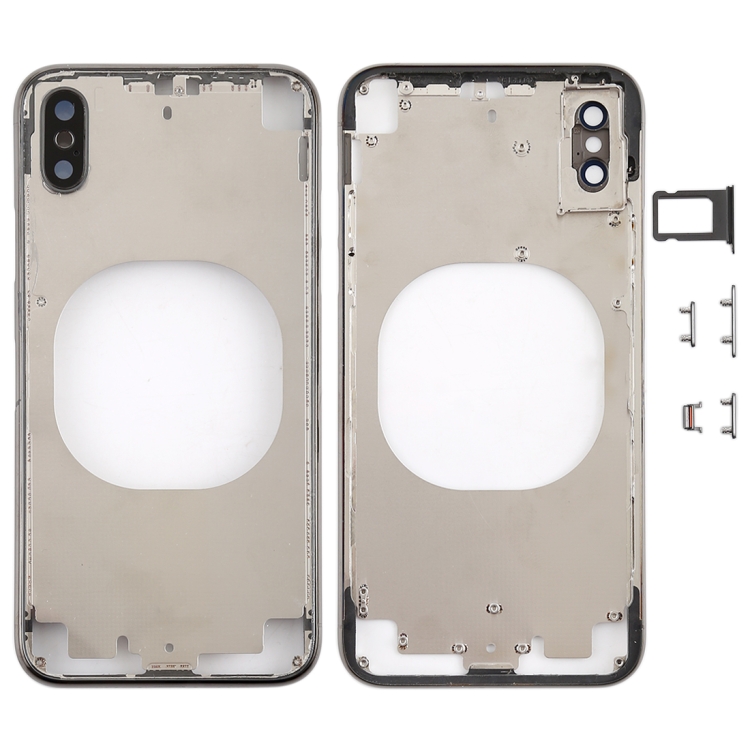 Transparent Back Cover with Camera Lens & SIM Card Tray & Side Keys for iPhone X (Black)
Transparent Back Cover with Camera Lens & SIM Card Tray & Side Keys for iPhone X (Black)