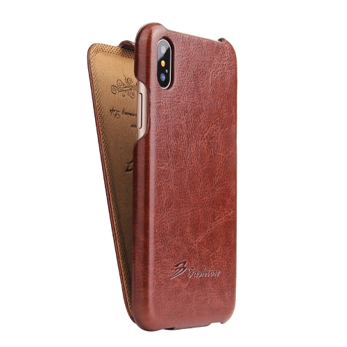 Fierre Shann Retro Oil Wax Texture Vertical Flip PU Leather Case for iPhone X / XS(Brown)
Fierre Shann Retro Oil Wax Texture Vertical Flip PU Leather Case for iPhone X / XS(Brown)