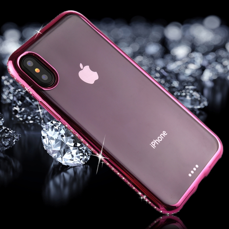 For iPhone X / XS Diamond Electroplating Border TPU Transparent Protective Back Cover Case (Magenta)
For iPhone X / XS Diamond Electroplating Border TPU Transparent Protective Back Cover Case (Magenta)
