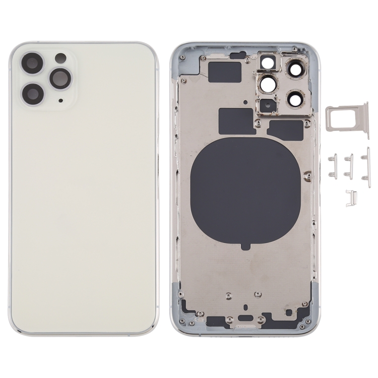 Back Housing Cover with SIM Card Tray & Side keys & Camera Lens for iPhone 11 Pro(Silver)
Back Housing Cover with SIM Card Tray & Side keys & Camera Lens for iPhone 11 Pro(Silver)