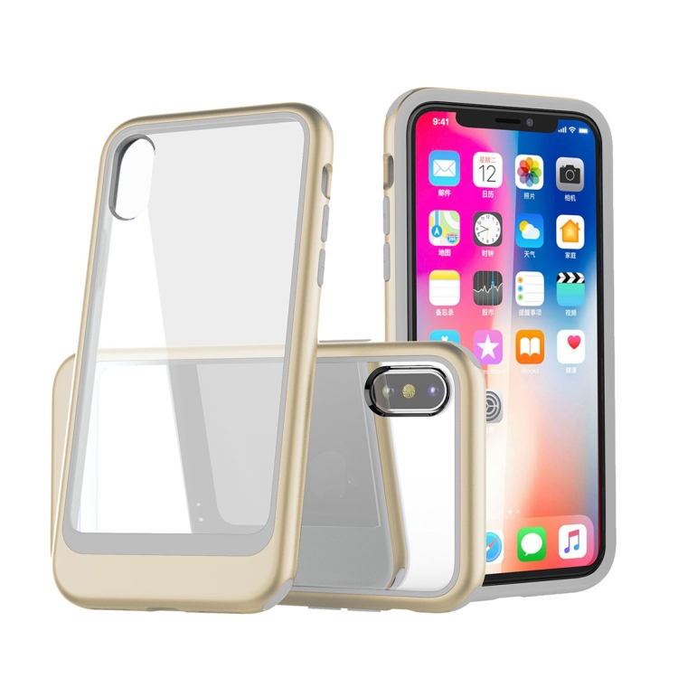 Transparent PC Full Coverage Shockproof Protective Case for iPhone XS Max (Gold)
Transparent PC Full Coverage Shockproof Protective Case for iPhone XS Max (Gold)