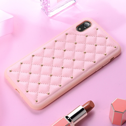 SULADA Anti-slip TPU + Pasted Leather + Embedded Metal Rivets Case for iPhone XR (Pink)
SULADA Anti-slip TPU + Pasted Leather + Embedded Metal Rivets Case for iPhone XR (Pink)