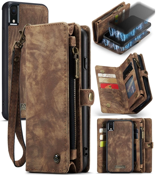 CaseMe Detachable Multifunctional Horizontal Flip Leather Case for iPhone XR, with Card Slot & Holder & Zipper Wallet & Photo Frame (Brown)
CaseMe Detachable Multifunctional Horizontal Flip Leather Case for iPhone XR, with Card Slot & Holder & Zipper Wallet & Photo Frame (Brown)