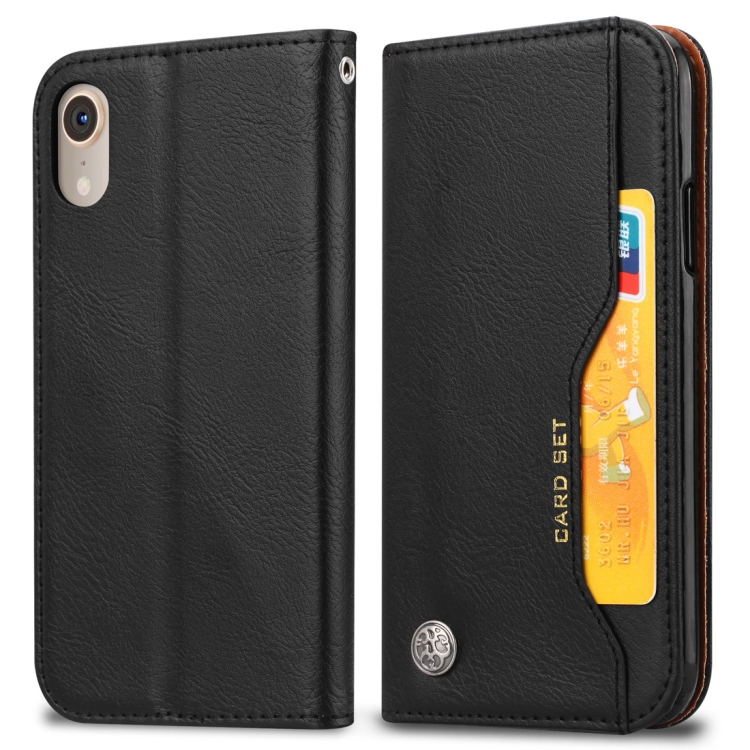 Knead Skin Texture Horizontal Flip Leather Case for iPhone XR, with Photo Frame & Holder & Card Slots & Wallet (Black) 
Knead Skin Texture Horizontal Flip Leather Case for iPhone XR, with Photo Frame & Holder & Card Slots & Wallet (Black)
