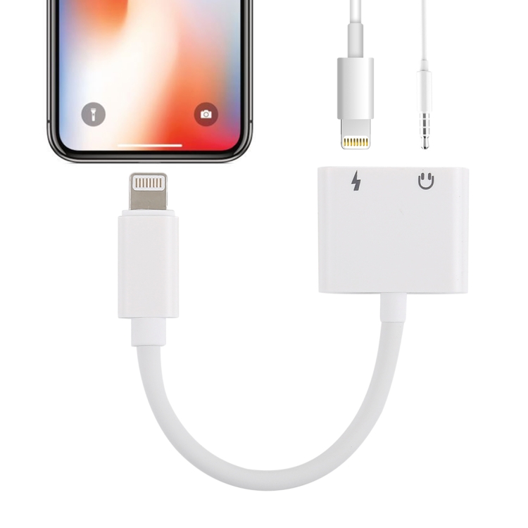 GL011 2 in 1 8 Pin Female + 3.5mm Female to 8 Pin Male Audio Charging Adapter, For iPhone XR / iPhone XS MAX / iPhone X & XS / iPhone 8 & 8 Plus / iPhone 7 & 7 Plus / iPhone 6 & 6s & 6 Plus & 6s Plus / iPad (White)
GL011 2 in 1 8 Pin Female + 3.5mm Female to 8 Pin Male Audio Charging Adapter, For iPhone XR / iPhone XS MAX / iPhone X & XS / iPhone 8 & 8 Plus / iPhone 7 & 7 Plus / iPhone 6 & 6s & 6 Plus & 6s Plus / iPad (White)