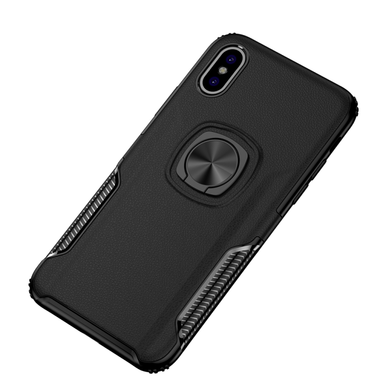Shockproof Car Magnetic Case with 360 Degree Gold Armor Ring for iPhone X / XS (Black)
Shockproof Car Magnetic Case with 360 Degree Gold Armor Ring for iPhone X / XS (Black)