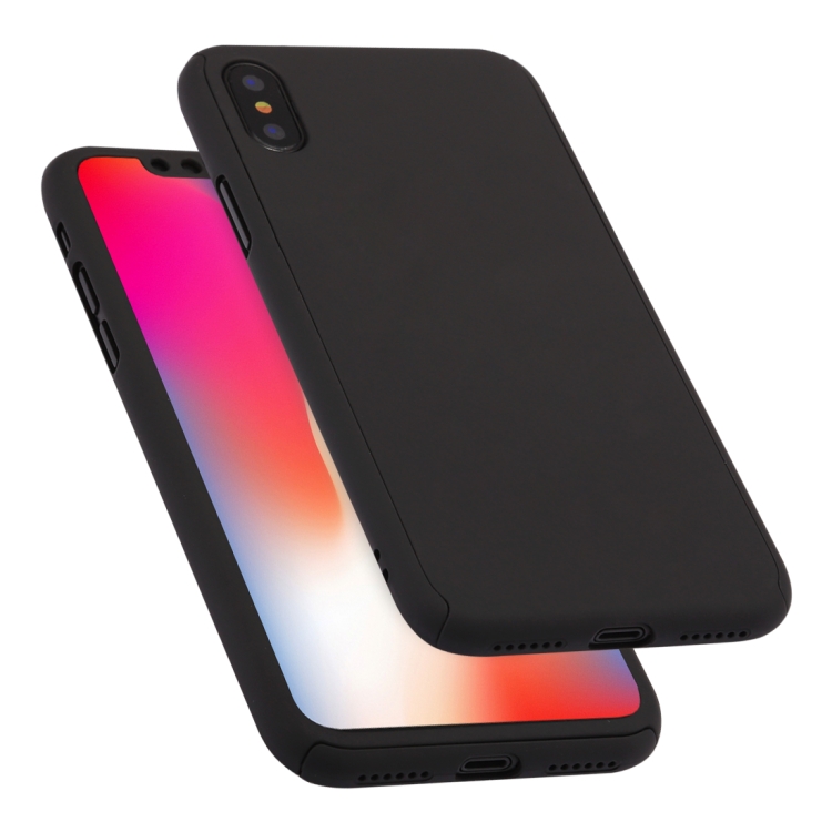 360 Degrees Full Coverage Detachable PC Case with Tempered Glass Film for iPhone XS (Black)
360 Degrees Full Coverage Detachable PC Case with Tempered Glass Film for iPhone XS (Black)