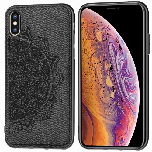 Pressed Printing Mandragora Pattern Fabric Texture TPU + PC Shockproof Case for iPhone XS / X (Black)
Pressed Printing Mandragora Pattern Fabric Texture TPU + PC Shockproof Case for iPhone XS / X (Black)