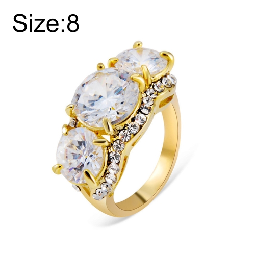 Gold-Plated and Zircon-Embedded Transparent Diamond-Shaped Crystal Ring for Women(Gold with Diamond, US, Size: 8)
Gold-Plated and Zircon-Embedded Transparent Diamond-Shaped Crystal Ring for Women(Gold with Diamond, US, Size: 8)
