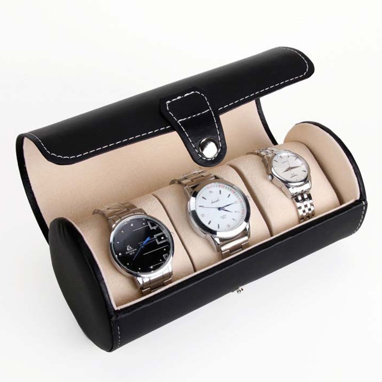 Portable Travel Watch Cylinder Protective Box Storage Bag (Black) 
Portable Travel Watch Cylinder Protective Box Storage Bag (Black)