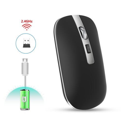 HXSJ M30 Rechargeable Wireless Mouse Metal Wheel Mute 2.4G Office Mouse 500 mAh Built-in Battery(Black)
HXSJ M30 Rechargeable Wireless Mouse Metal Wheel Mute 2.4G Office Mouse 500 mAh Built-in Battery(Black)