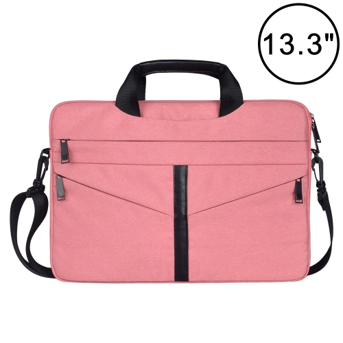 13.3 inch Breathable Wear-resistant Fashion Business Shoulder Handheld Zipper Laptop Bag with Shoulder Strap (Pink)
13.3 inch Breathable Wear-resistant Fashion Business Shoulder Handheld Zipper Laptop Bag with Shoulder Strap (Pink)