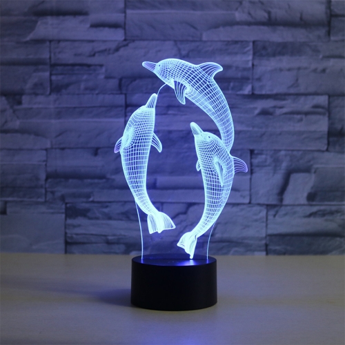 Three Dolphins Shape 3D Colorful LED Vision Light Table Lamp, Crack Remote Control Version
Three Dolphins Shape 3D Colorful LED Vision Light Table Lamp, Crack Remote Control Version