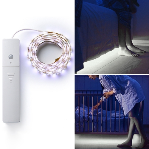 

1m PIR Human Body Motion Sensor LED Strip Lamp, 60 LEDs SMD 5050 LED Light, DC 5V(White Light)