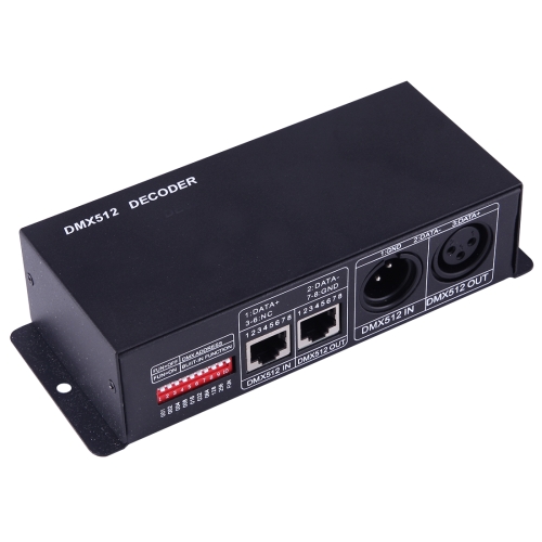 SX-1232 DMX512 Double Board Four Channels Decoder LED Controller, DC 12-24V(Black)
SX-1232 DMX512 Double Board Four Channels Decoder LED Controller, DC 12-24V(Black)