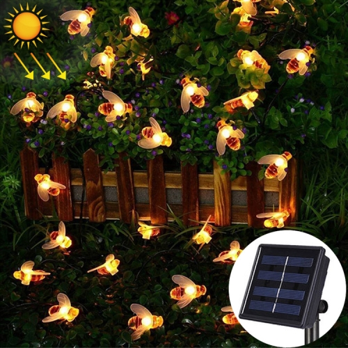 6.5m 30 LEDs Bee Solar Powered Warm White Outdoor Garden Decorative String Light Fairy Lamp with 100mA / 1.2V Solar Panel
6.5m 30 LEDs Bee Solar Powered Warm White Outdoor Garden Decorative String Light Fairy Lamp with 100mA / 1.2V Solar Panel