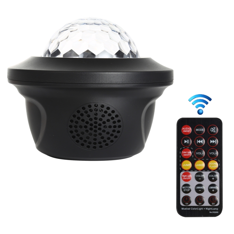 LED Bluetooth Music Starry Sky Projection Night Light with Remote Control (Black)
LED Bluetooth Music Starry Sky Projection Night Light with Remote Control (Black)