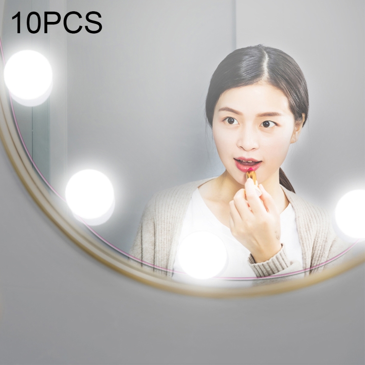 10 PCS 10W Multi-Level Adjust Brightness White Light Makeup Mirror Vanity LED Light Bulb, 120LM 7000K USB Charging Hollywood Style Cosmetic Lighted Bulb Dresser Lamp, Cable Length: 4.6m, DC 5V
10 PCS 10W Multi-Level Adjust Brightness White Light Makeup Mirror Vanity LED Light Bulb, 120LM 7000K USB Charging Hollywood Style Cosmetic Lighted Bulb Dresser Lamp, Cable Length: 4.6m, DC 5V
