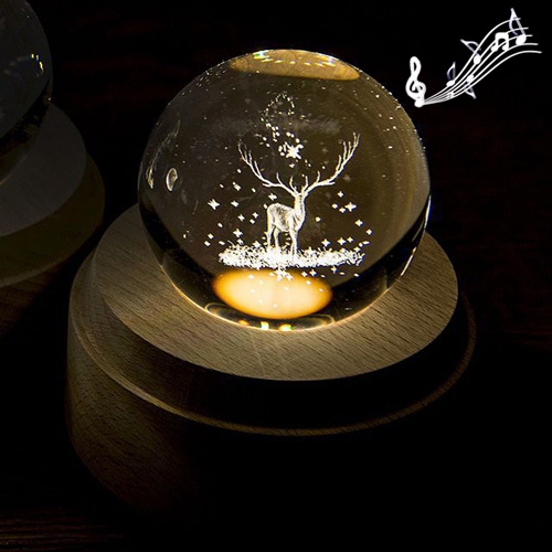 3D Word Engraving Crystal Ball Music Box Christmas Deer Pattern Electronic Swivel Musical Birthday Gift Home Decor with Music
3D Word Engraving Crystal Ball Music Box Christmas Deer Pattern Electronic Swivel Musical Birthday Gift Home Decor with Music