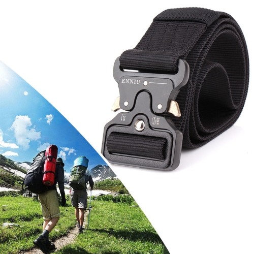 ENNIU 4.5cm Wide Outdoor Casual Nylon Belt Adjustable Multifunction Training Belts for Men (Black)
ENNIU 4.5cm Wide Outdoor Casual Nylon Belt Adjustable Multifunction Training Belts for Men (Black)