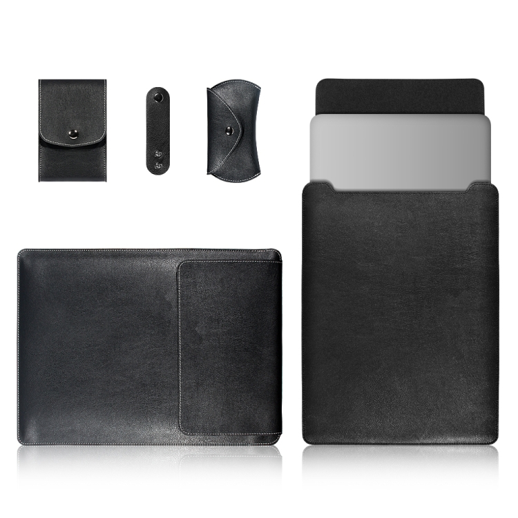 4 in 1 Laptop PU Leather Bag + Power Bag + Cable Tie + Mouse Bag for MacBook 15 inch (Black)
4 in 1 Laptop PU Leather Bag + Power Bag + Cable Tie + Mouse Bag for MacBook 15 inch (Black)
