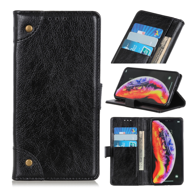 Copper Buckle Nappa Texture Horizontal Flip Leather Case for OnePlus 7 Pro, with Holder & Card Slots & Wallet(Black)
Copper Buckle Nappa Texture Horizontal Flip Leather Case for OnePlus 7 Pro, with Holder & Card Slots & Wallet(Black)