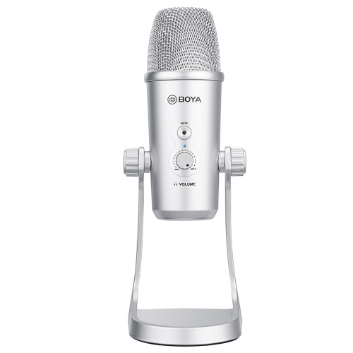 BOYA BY-PM700SP Four Directivity USB Studio Recording Condenser Microphone with Desktop Stand(Silver)
BOYA BY-PM700SP Four Directivity USB Studio Recording Condenser Microphone with Desktop Stand(Silver)