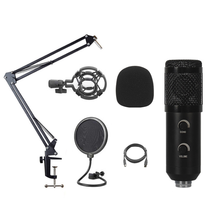 BM-838 Large-diaphragm USB Condenser Microphone Cantilever Bracket Set (Black)
BM-838 Large-diaphragm USB Condenser Microphone Cantilever Bracket Set (Black)