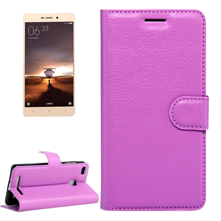 For Xiaomi Redmi 3 Pro Litchi Texture Horizontal Flip Leather Case with Magnetic Buckle & Holder & Card Slots & Wallet(Purple)
For Xiaomi Redmi 3 Pro Litchi Texture Horizontal Flip Leather Case with Magnetic Buckle & Holder & Card Slots & Wallet(Purple)