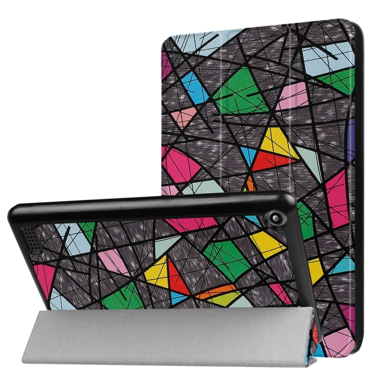 For Amazon Fire 7 (2017) Color Polygonal Pattern Horizontal Deformation Flip Leather Case with Three-folding Holder & Sleep / Wake-up
For Amazon Fire 7 (2017) Color Polygonal Pattern Horizontal Deformation Flip Leather Case with Three-folding Holder & Sleep / Wake-up